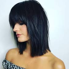 11 inches, straight layers with bangs circumference: 29 Hottest Medium Length Layered Haircuts Hairstyles