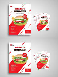 Burger Flyer Promo Template Food Menu Design Flyer Menu Design