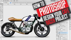 How To Photoshop Design And Build A Cafe Racer Scrambler Motorcycle Youtube