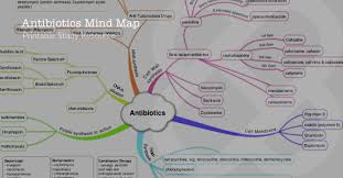 antibiotics mindmap on meducation