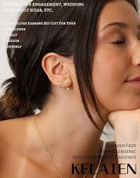 KELAIEN 3 Pairs Gold Hoop Earrings for Women Trendy 14K Gold Plated Huggie  Earring Silver Hypoallergenic Stud Cartilage Earring Sets for Multiple  Piercing Cute Dainty Small Earring Stacks Jewelry Gift : Buy