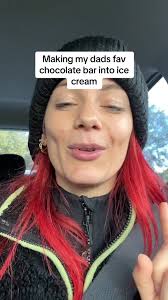 Turning my dads fav chocolate bar into ice cream #violetcrumble  #australianchocolate #icecreamhack have you tried a violet crumble ?