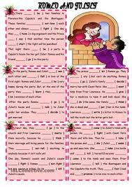 Romeo And Juliet Comprehension Exercises Romeo And Juliet Reading Comprehension