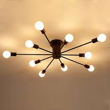 Shine a light on your décor with modern flush mount ceiling lights. Ceiling Fixture Flush Mount Ceiling Lamp Bedroom Black Light Bar Pendant Light Kitchen Lighting Home Garden