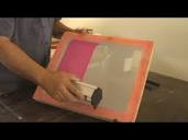 It's easy to burn an image into a silk screen - YouTube