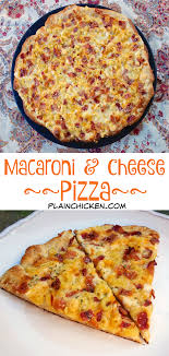 Macaroni And Cheese Pizza Macaroni And Cheese Pizza Cheese Pizza Recipe Bacon Pizza