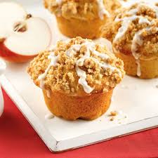 Muffins Aux Pommes Glacage A La Vanille 5 Ingredients 15 Minutes Recipe Desserts Food Coffee Cake