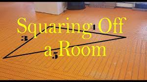 Prefinished hardwood flooring installation costs $6 to $12 per square foot. How To Square Off A Room For A Tile Floor Layout 3 4 5 Triangle Method Youtube