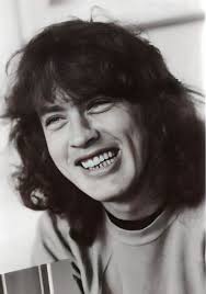 Keith and his friend Angus Young... Guitar heros