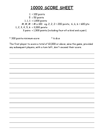 Check spelling or type a new query. Score Sheet Tabletop Games Applied Probability