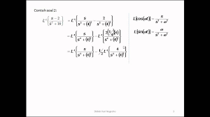 Maybe you would like to learn more about one of these? Transformasi Laplace Bagian 4 Invers Laplace Youtube