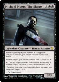A seemingly normal american boy, michael myers picks up a knife at the age of 6 and systematically butchers his older sister judith in pure malice. My Take On A Michael Myers Card Custommagic