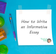 The first aspect of writing … How To Write An Informative Essay Guide Handmadewriting