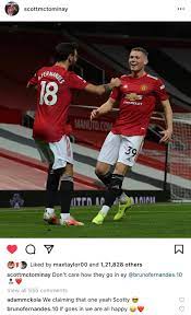 .ggmu #oldtrafford #scottmctominay #mctominay #tominay manchester is. Bruno Is All Of Us Scott Mctominay Ig Post Reddevils