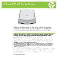 Scanner de mesa hp scanjet g2410. Hp Scanjet G2410 Flatbed Scanner