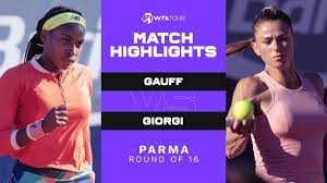 Maybe you would like to learn more about one of these? Coco Gauff Vs Camila Giorgi 2021 Parma Round Of 16 Wta Match Highlights Youtube