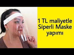 Korona Viruse Karsi Yuz Koruyucu Siperli Maske Yapimi Siperlik Maske Nasil Yapilir Youtube Maskeler Yuzler Youtube