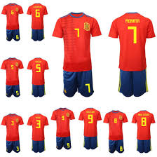 Show your support for la furia roja with iconic home and away spain shirts. China Spain Football Shirt Uniform Iniesta Ramos Asensio Costa Silva Isco Soccer Jersey China Soccer Jersey And Football Jersey Price