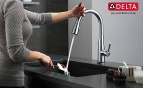 moen vs delta kitchen faucet  head to