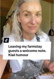 Welcome Note for Farmstay Guests with Kiwi Humor