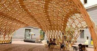 Beautiful Light Shade Structure Landscape Architecture Design Pavilion Architecture Landscape Design