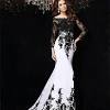 Black and white wedding dresses. 1