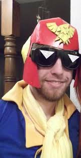 Captain Falcon Helmet by shepherdblue