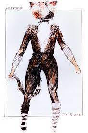 Demeter Design Back View Original Costume Design John Napier 1981 Jellicle Cats Cats Musical Great Cat