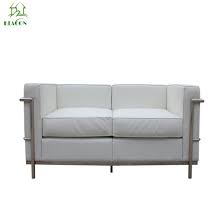 China Le Corbusier White Leather Lc2 Two Seater Sofa Living Room Sofa From China On Topchinasupplier Com