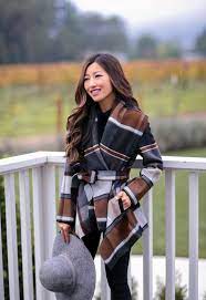 Fall In Napa Valley Flattering Plaid Wrap Coat Extra Petite Fashion Fall Fashion Coats Autumn Fashion