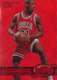 1993 stadium club frequent flyer point cards #2 dennis rodman: Dennis Rodman Hall Of Fame Basketball Cards