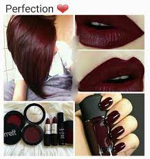 Hair Makeup Burgundy Hair Makeup