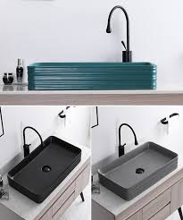 nordic matte green countertop wash