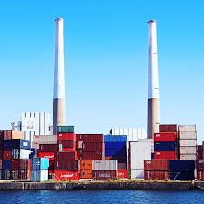 Portduhavre Portduhavre Lehavre Lh Port Portoflehavre Harbour France Normandie Normandy Conteneurs Contai Le Havre Port Du Havre Centrale Thermique