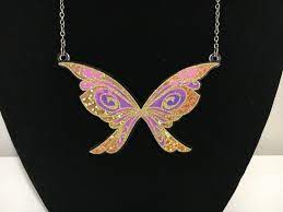 Intricate Gold Fairy Wings Necklace Etsy Purple Fairy Wings Fairy Wings Necklace Etsy