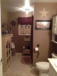 For the bathroom, you can choose slightly darker color shades such as cream or brown which represent the natural color of the wood. Pin By Rachel Guy On Bathrooms Country Bathroom Decor Bear Bathroom Decor Primitive Bathroom Decor