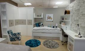 Dormitorio Juvenil Lacado Blanco Y Arena Alcon Mobiliario