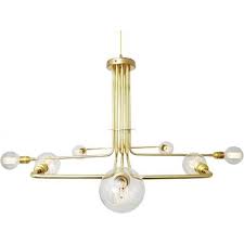 If you prefer neutral pieces, these geometric modern lighting fixtures are just the ticket. Modern Bare Bulb Gold Ceiling Pendant Light Fitting Geometric Design