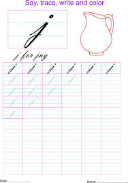 Free lessons to teach kids and adults how to write alphabets, numbers, sentences, bible school, scriptures, and even their name! Cursive Small Letter J Worksheet