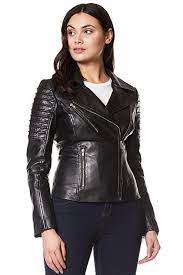 Smart Range New Ladies 9334 Fashion Designer Biker Style Real Soft Lambskin Leather Jacket Uk 10 Us 6 Real Leather Jacket Leather Jackets Women Leather Jacket