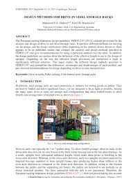 Check spelling or type a new query. Pdf Design Methods For Drive In Steel Storage Racks