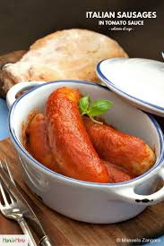 Italian Sausages In Tomato Sauce Recipe Italian Sausage Sausage Bratwurst Recipes