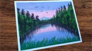 Gunakan warna soft lilac, lavender, dan magenta untuk menghasilkan gradasi warna rambut pastel yang cantik. Oil Pastel Drawing 107 Cara Gradasi Warna Menggambar Pemandangan Ala In 2021 Oil Pastel Drawings Oil Pastel Painting