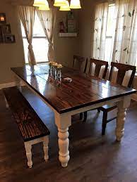James James 8 Foot Baluster Table With A Traditional Vintage Kona Stained Top And Ivor Farmhouse Dining Room Table Farmhouse Dining Room Farmhouse Table Plans