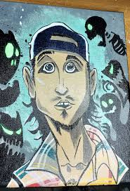 Creator: Myself Instagram.com/blacklight_faerie Medium: Neon and  glow-in-the-dark acrylic paints