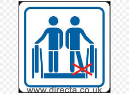 The boscov's store referenced in this sign had been closed for approximately seven years at the time that this photo was taken. Elevator Hazard Safety Escalator Signage Png 768x600px Elevator Area Blue Brand Cmrstoffer Download Free