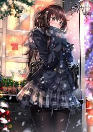 She was formerly a member of the arlong pirates and initially joined the straw hats so. Hd Wallpaper Ahoge Anime Bag Black Brown Christmas Eyes Girl Hair Wallpaper Flare