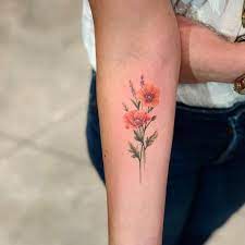 Arm Poppy Tattoo Small Tattoo Ideas For Women Best Tattoo Ideas Poppies Tattoo Poppy Tattoo Small Minimalist Tattoo