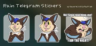 Rain, Telegram Stickers : rfurry
