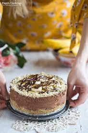 Delicious And Easy No Bake Chocolate Banana Mascarpone Cheesecake Banana Recipes Savoury Baking Chocolate Banana